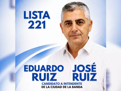 Jos&eacute; Ruiz lanz&oacute; su campa&ntilde;a en La Banda con eje en el orden, la infraestructura y los servicios p&uacute;blicos