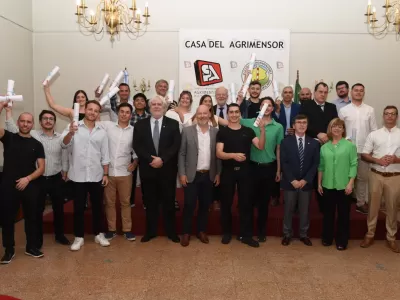 Agrimensores bonaerenses realizaron la tradicional Ceremonia de Bienvenida a los nuevos matriculados