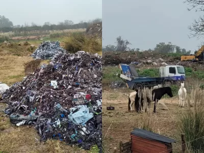 El basural municipal crece en Mercedes y los due&ntilde;os de un predio denuncian que la basura ya amenaza con rodear su casa