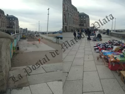 Obras de lujo y mercado ilegal sin freno: caos y brillos en La Rambla de Mar del Plata