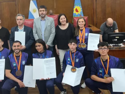 Destacados deportistas marplatenses fueron agasajados en el recinto, por su participación en un mundial de taekwondo