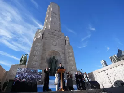El Partido Moderado particip&oacute; del acto por el D&iacute;a de la Bandera junto al gobernador santafesino Maximiliano Pullaro