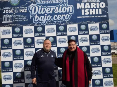 Mario Ishii acompa&ntilde;&oacute; a cientos de chicos en "Diversi&oacute;n Bajo Cero" por las vacaciones de invierno en Jos&eacute; C Paz