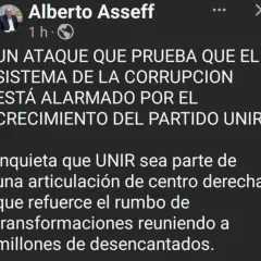 Asseff denunci&oacute; una campa&ntilde;a de difamaci&oacute;n contra UNIR y reivindic&oacute; la transparencia partidaria