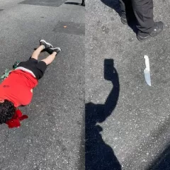 Hombre apu&ntilde;alado en Constituci&oacute;n: polic&iacute;a de CABA dispara y termina herido en la cara