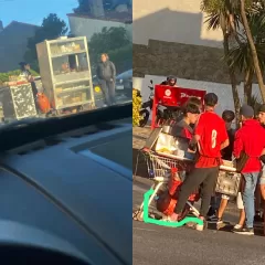 Garrafas con alambres y abandono total en la costa marplatense