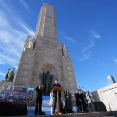 El Partido Moderado particip&oacute; del acto por el D&iacute;a de la Bandera junto al gobernador santafesino Maximiliano Pullaro